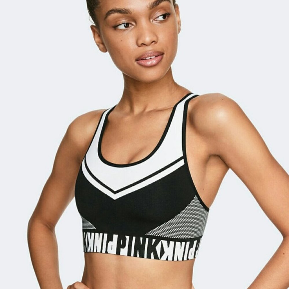 PINK VS Cool & Comfy Racerback Sports Bra Size S
